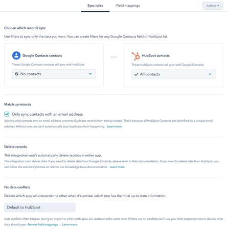 synchronisation des données 