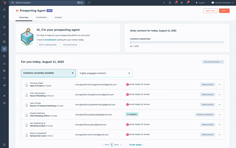 Demo agent de prospection