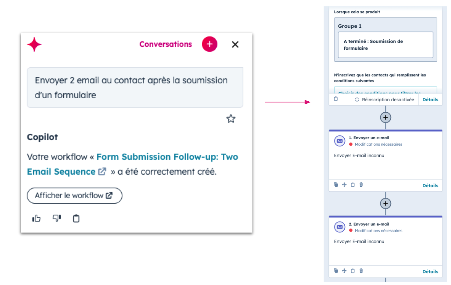 Workflow par IA exemple