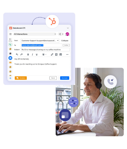 Diabolocom hubspot integration