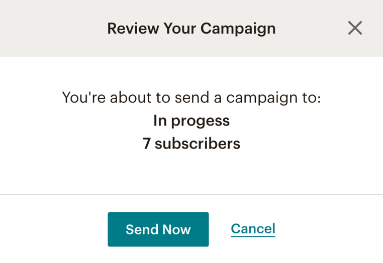 envoyer campagne mailchimp