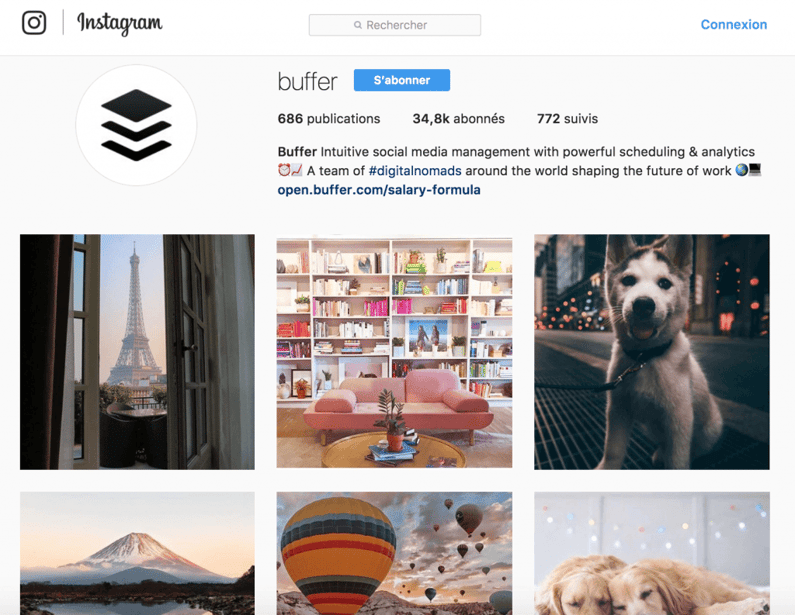 Buffer instagram