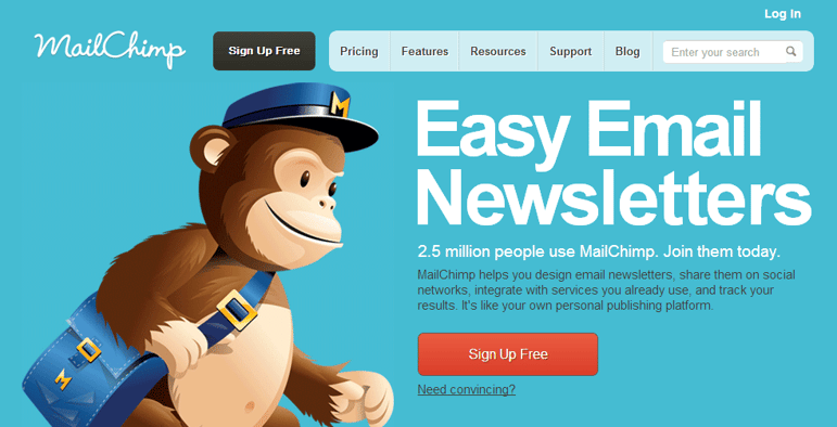 Indicateurs de performance : Mailchimp