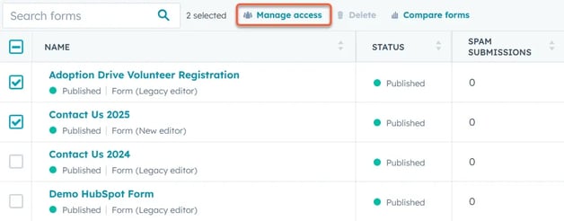 KB - Manage Access