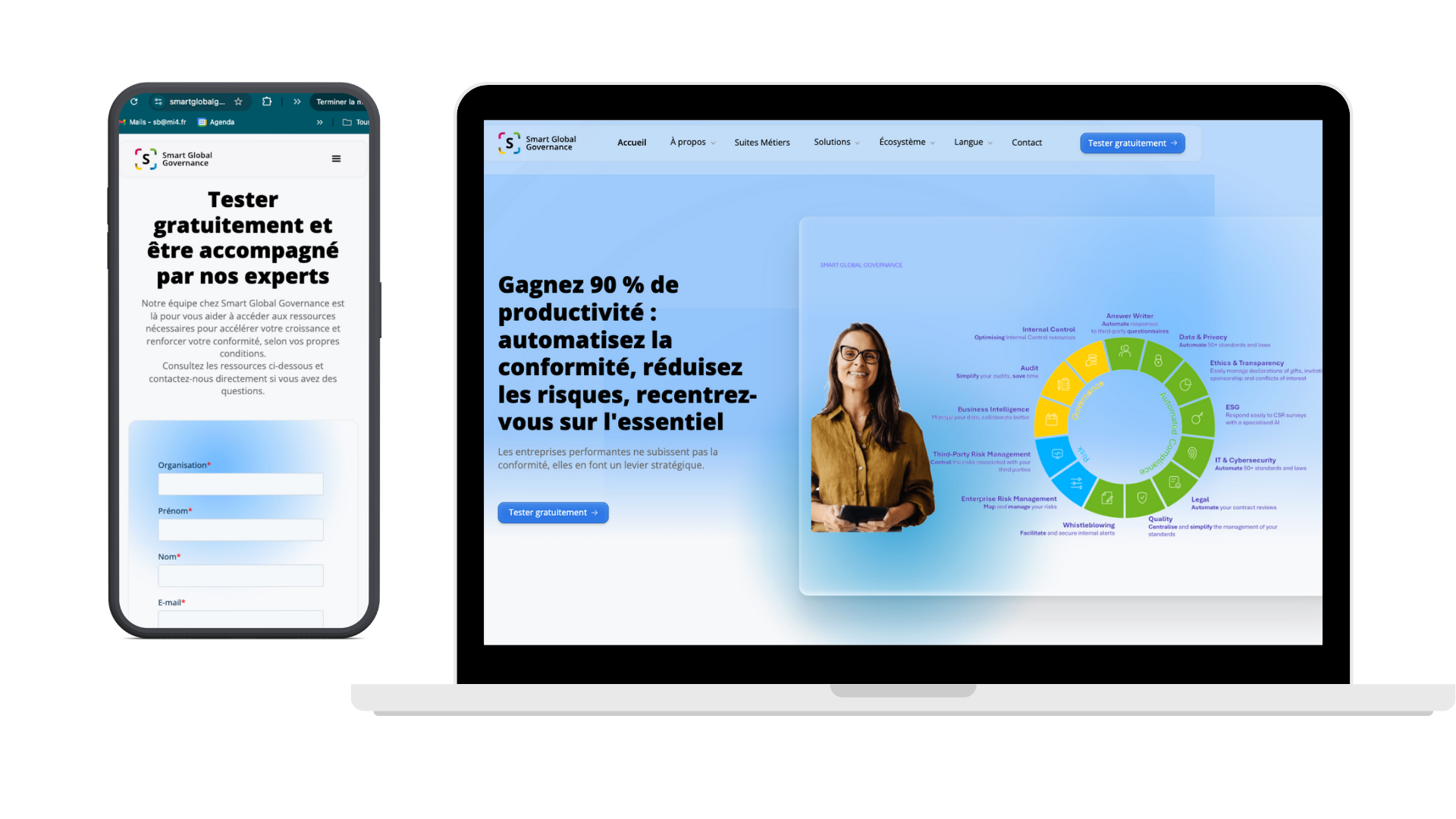 mockup cas client smart 1